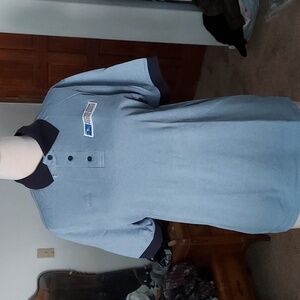 Mens sz M short sleeve United States Postal clerk polos. NEW